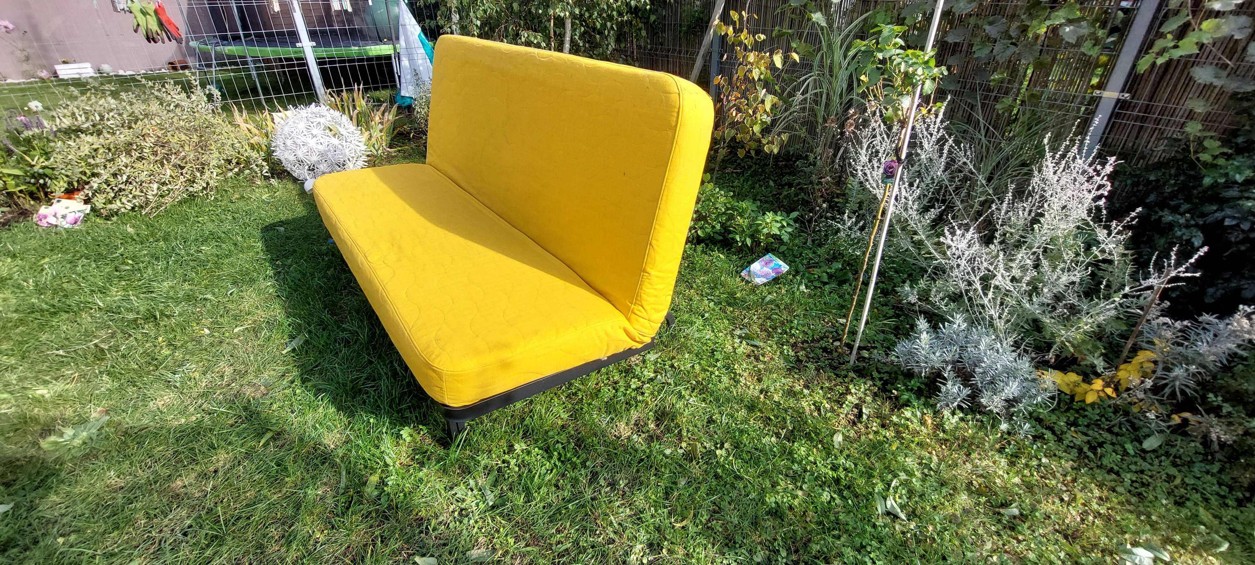 Łóżko/sofa rozkładana z IKEA żółta