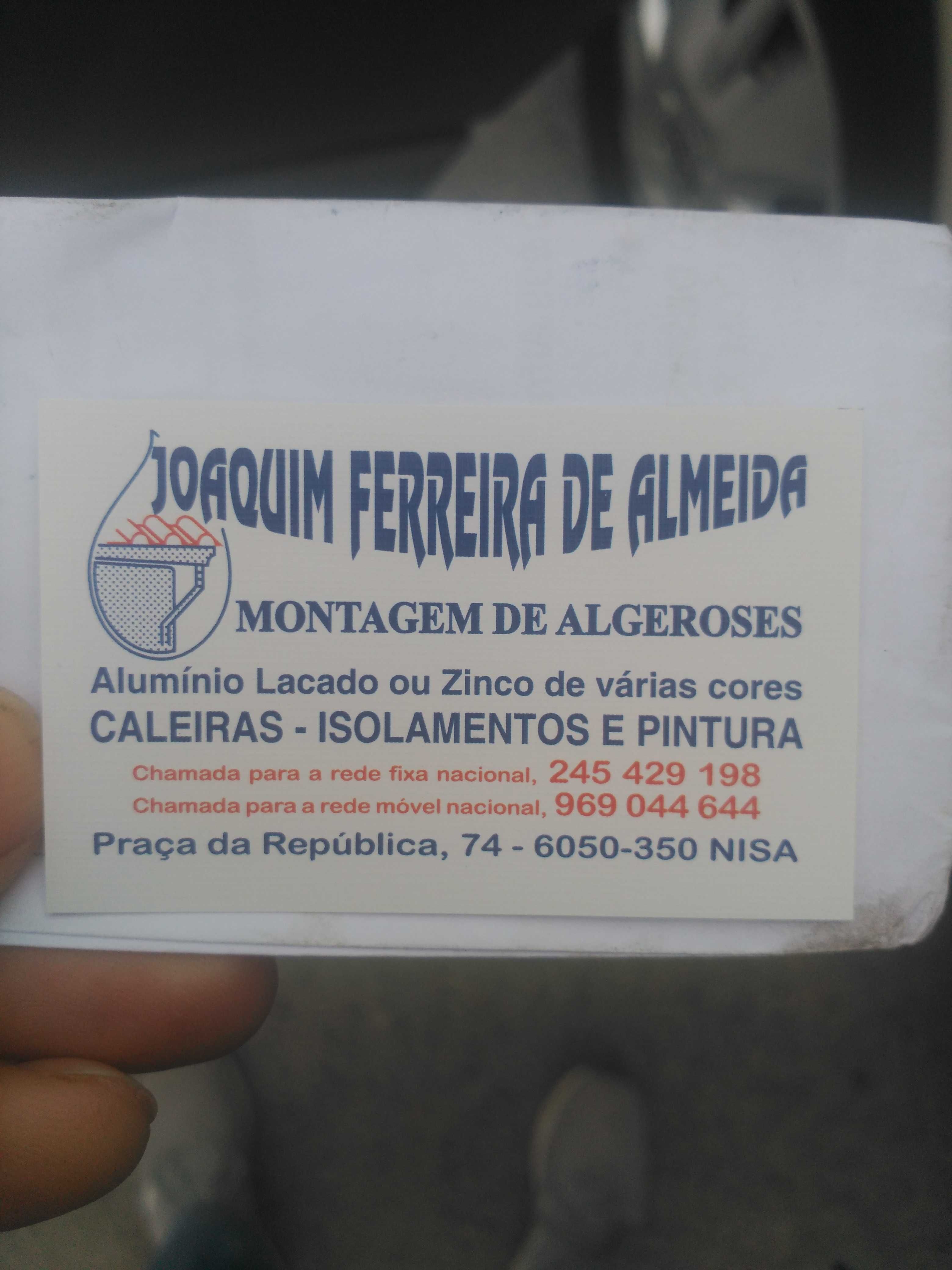 Montagem de Caleiras