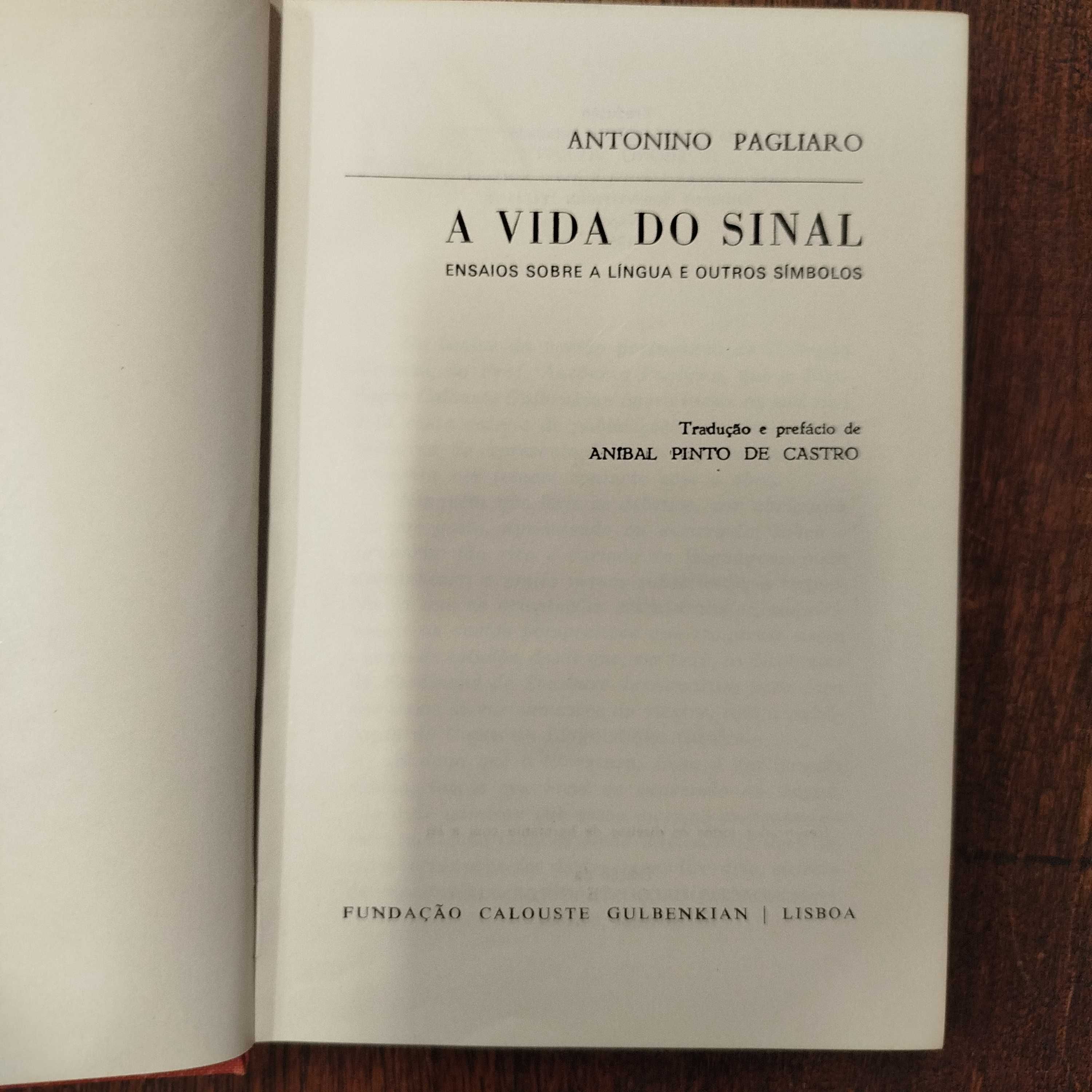 A Vida do Sinal ensaios sobre a língua - Antonino Pagliaro