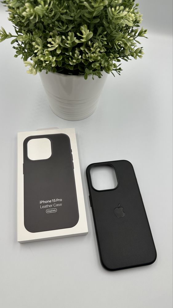 Skórzane Magsafe Etui do Iphone’a 15 Pro Black