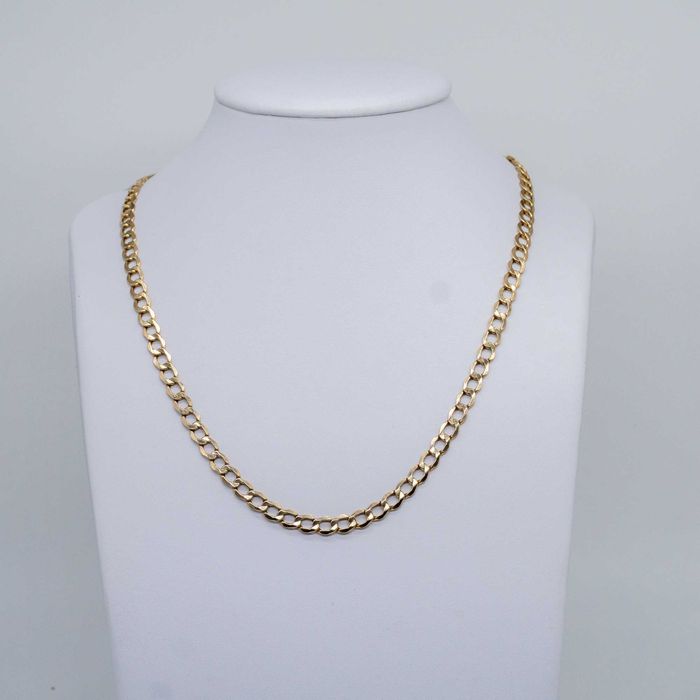 Złoty łańcuszek 585 12,56gram 60cm Pancerka dmuchana 6,5mm OKAZJA