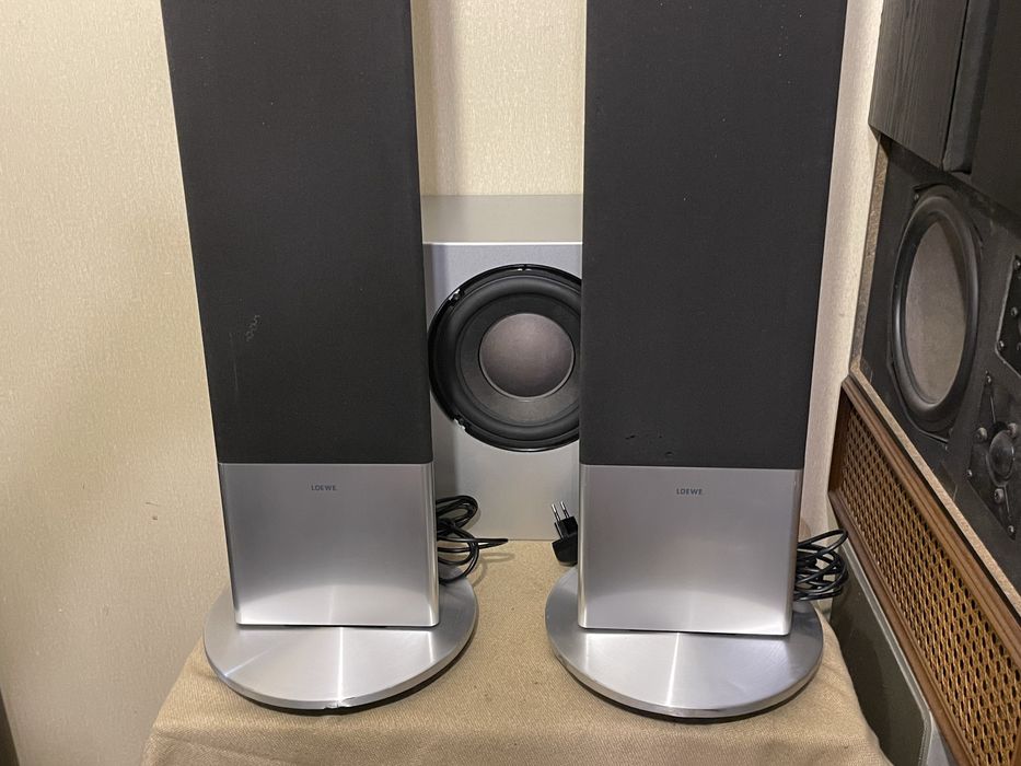 Электростатическая HI-END акустика + саб LOEWE STAND SPEAKER SL (ЗВУК!