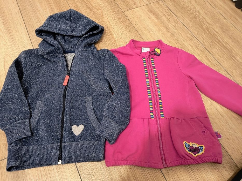 Zestaw dwóch bluz dla dziewczynki roz. 98