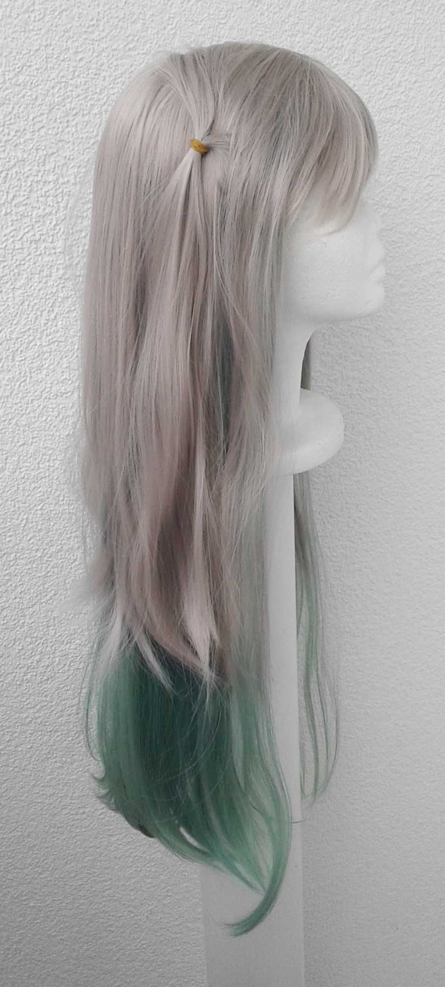 Toilet bound Hanako Yashiro Nene cosplay wig peruka szara zielona