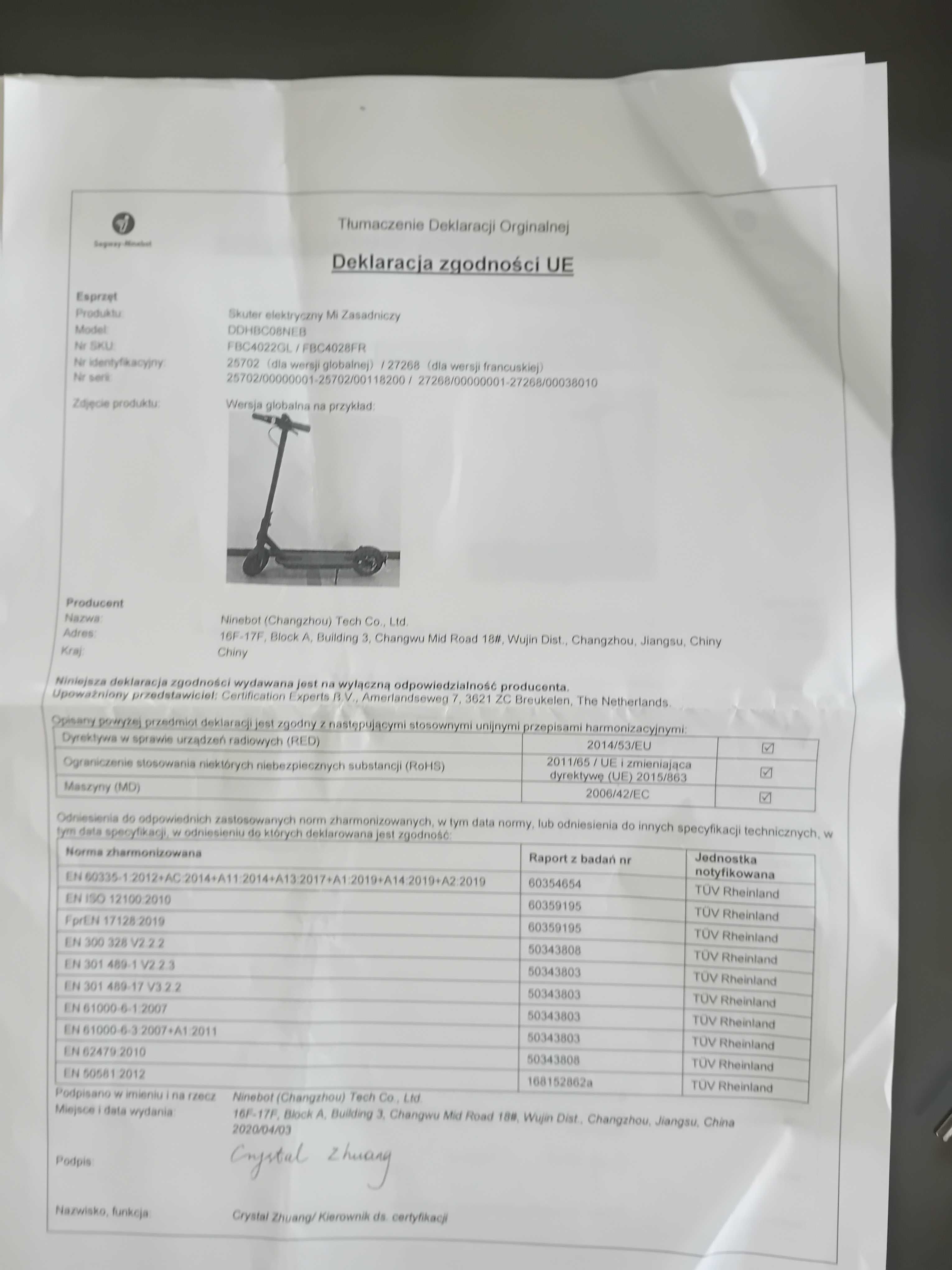Hulajnoga elektryczna XIAOMI  essential czarna