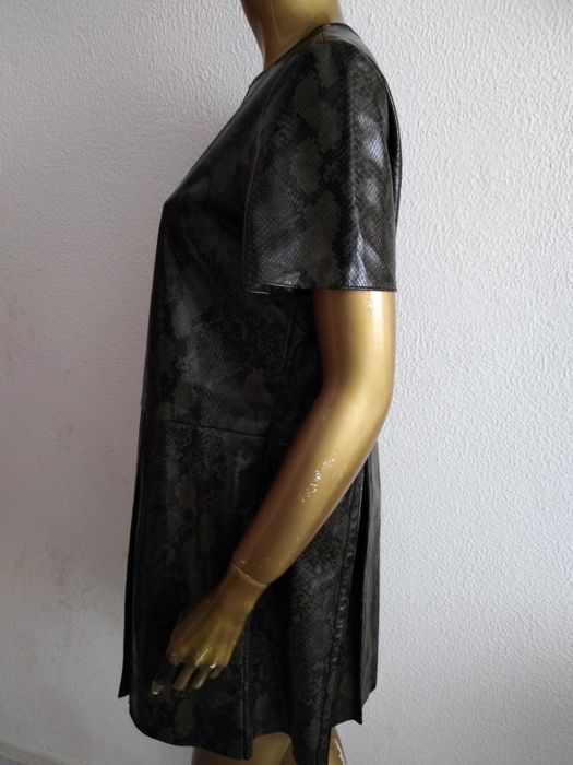 Vestido Capa Camuflado Tipo Pele Cobra Sfera Collection L