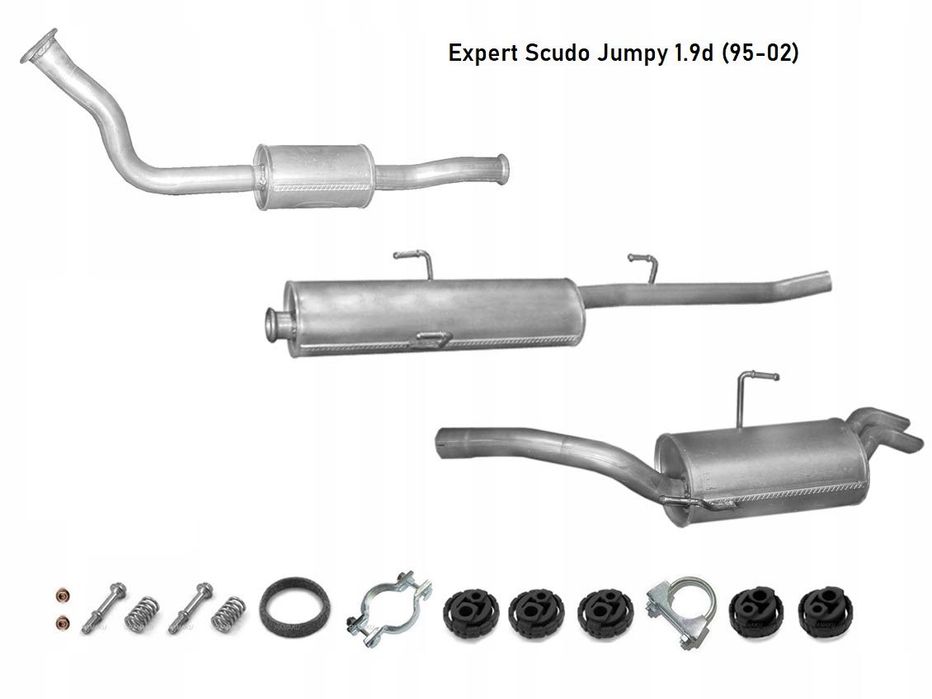 Глушник резонатор Fiat scudo doblo jumper ducato jumpy expret punto
