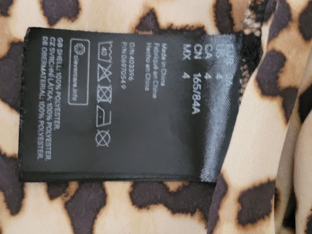 Koszula w panterkę w cętki S/M H&M zwiewna swobodna elegancka