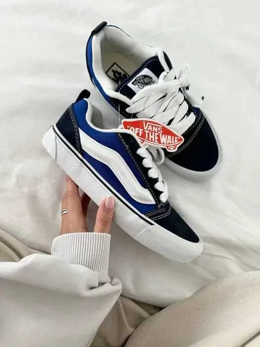 Vans Knu-Skool Navy White ванс кню скул білі сині