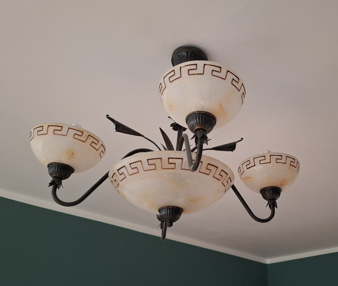 Lampa Żyrandol styl grecki