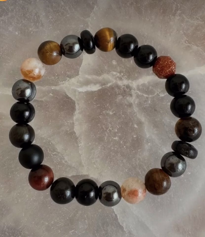 Pulseiras bracelete chakras pedra vulcânica difusora proteção anjos reiki yoga cristais