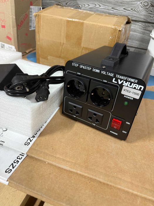 ОРИГІНАЛ Перетворювач напруги LVYUAN VTEU 1500 ВТ 110В/220В 230В USA