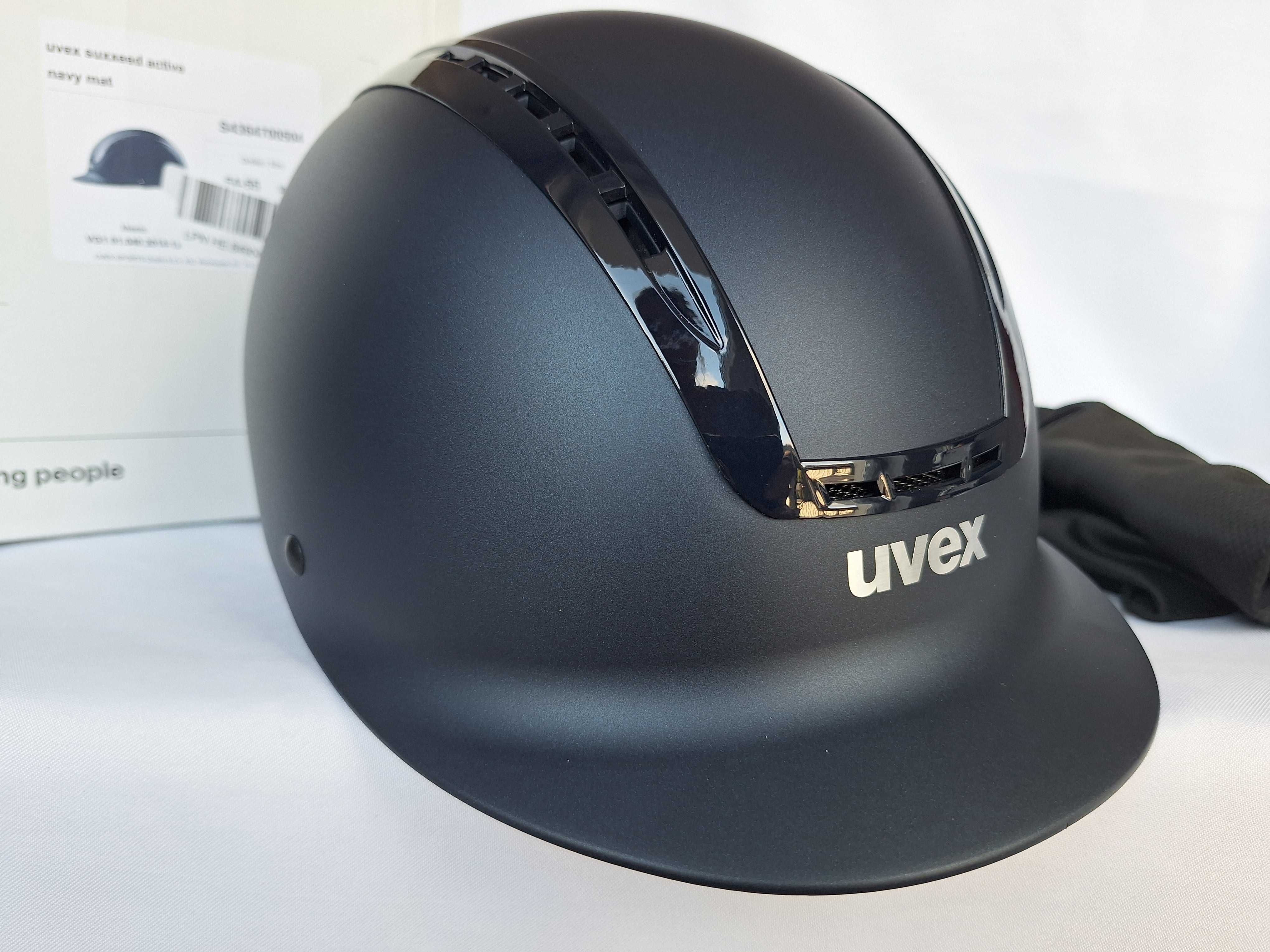 Kask jeździecki toczek Uvex Suxxeed Active Navy Mat XS/S 54-55cm