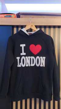 vintage hoodie I love London, y2k, 2000s, retro