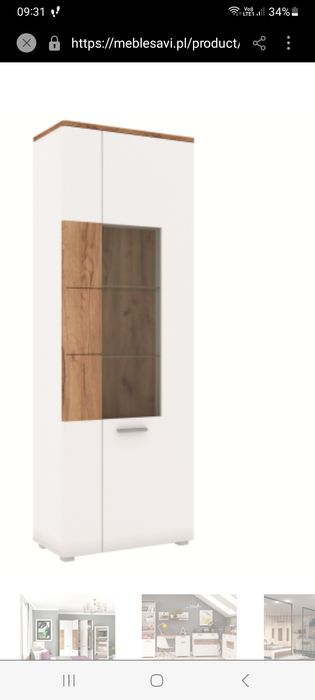 Witryna stojąca szafka