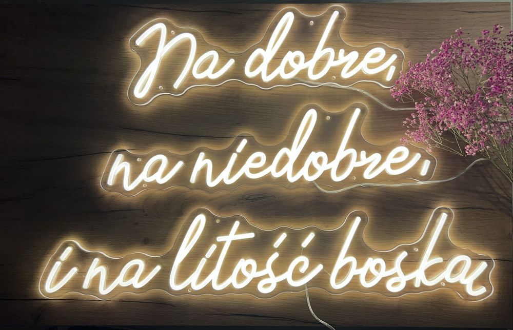 Ledon, neon, napis led wynajem