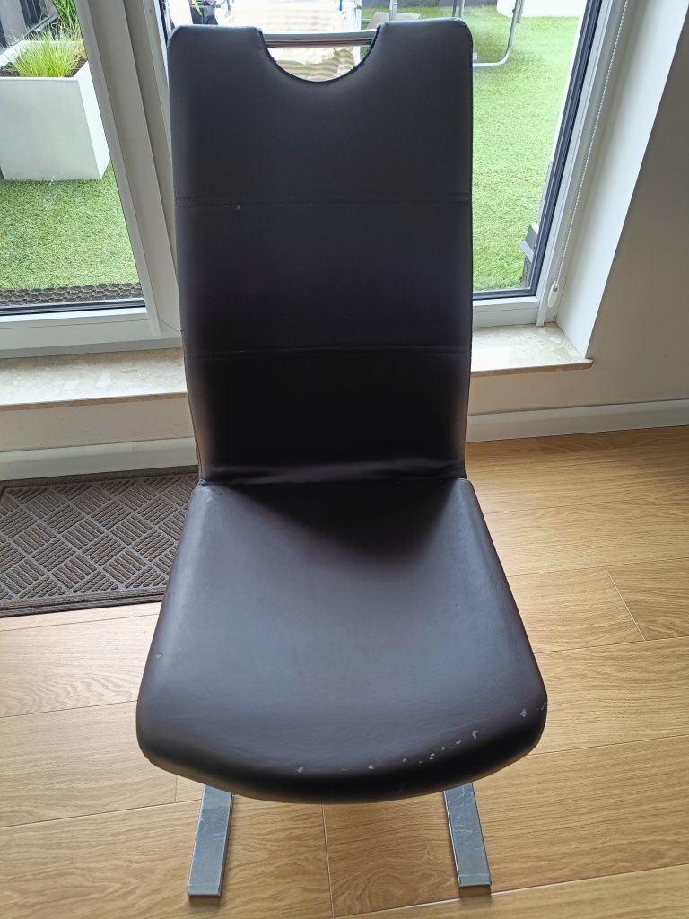 6 Krzeseł eleganckich, wygodnych ale eko skóra odchodzi