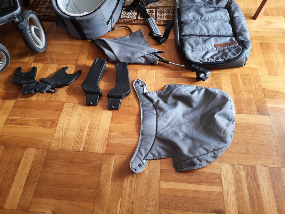 Wózek Mutsy 2w1 Urban Nomad Evo - duży zestaw