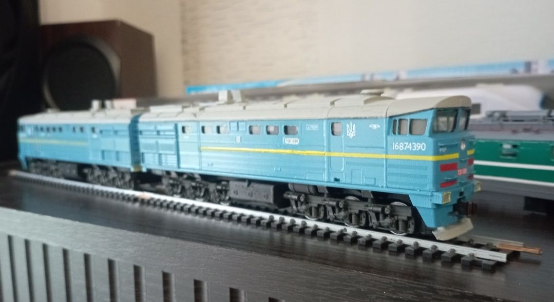 Модель тепловозів 2ТЕ10м,ТЭП70, ТЭМ2 ,ТЭМ7, масштаб 1:87
