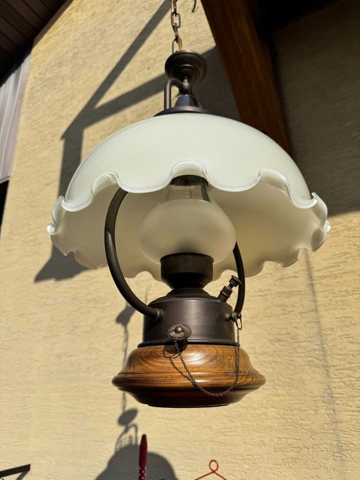 Lampa sufitowa stylowa żyrandol zwis wisząca okrętowa holenderska skla
