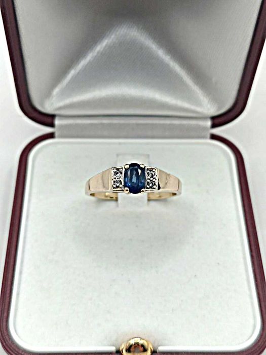 Złoty Pierścionek z brylantami 14K 2,84g
