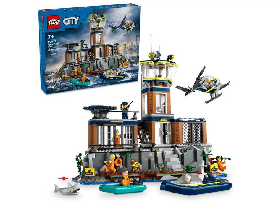 Zestaw klocków LEGO City Policja z Więziennej Wyspy 60419 NOWE