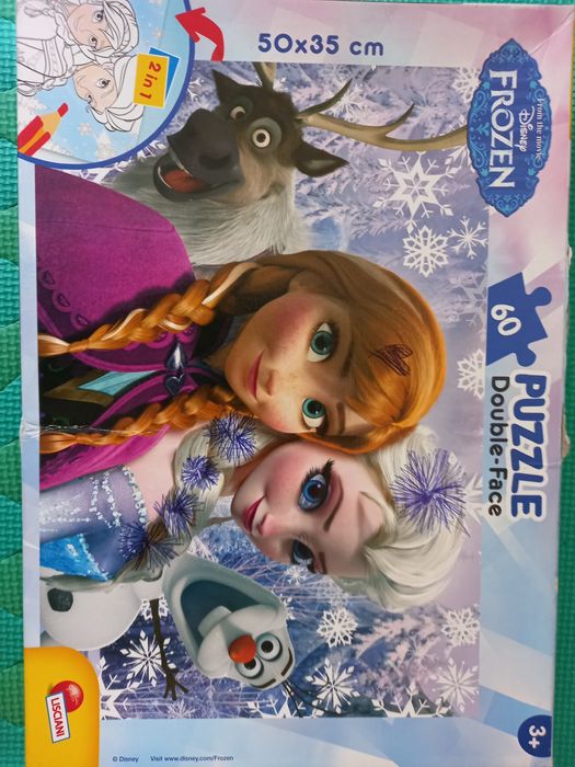 Puzzle Frozen kraina lodu Elsa i Anna 60 szt 3+