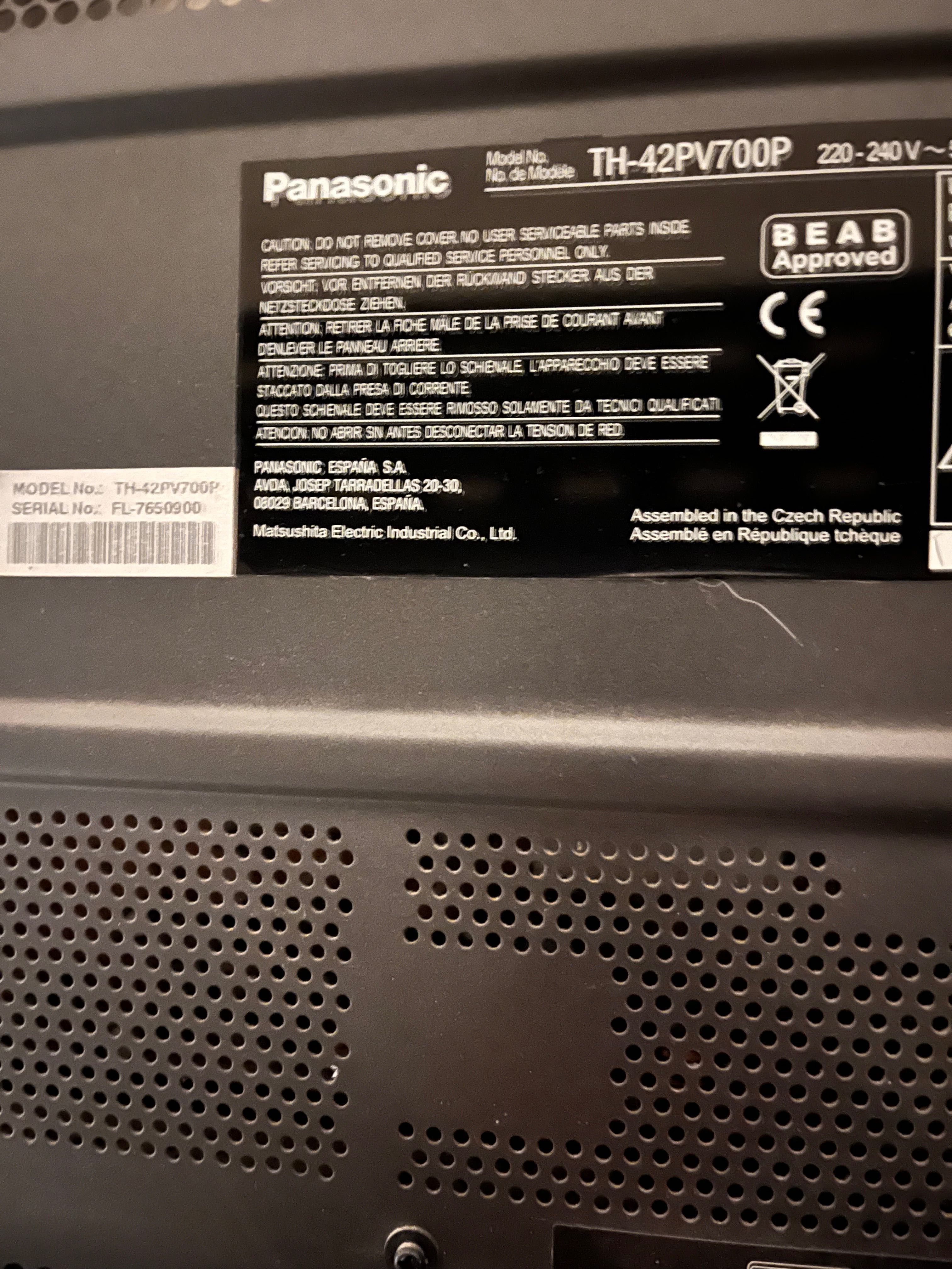 Telewizor plazmowy 42 cale Panasonic TH-42PV700P
