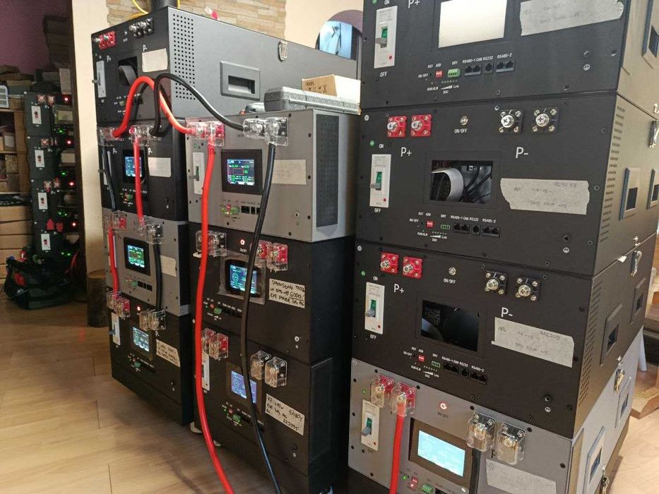 Magazyn energii 48V / 17kW / JK BMS V19 / Gaśnica / +LiFePo4 EVE MB31