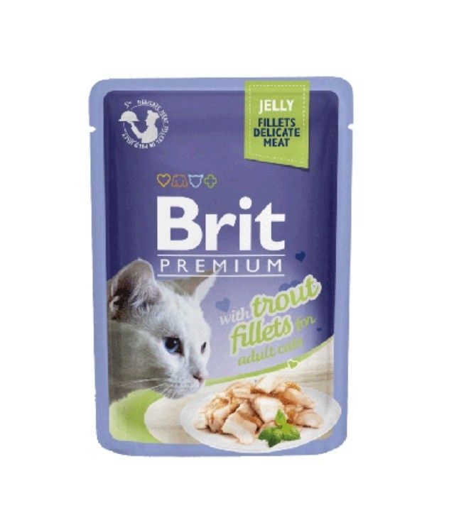 Brit Premium Cat filet z pstraga w galarecie 10x85g