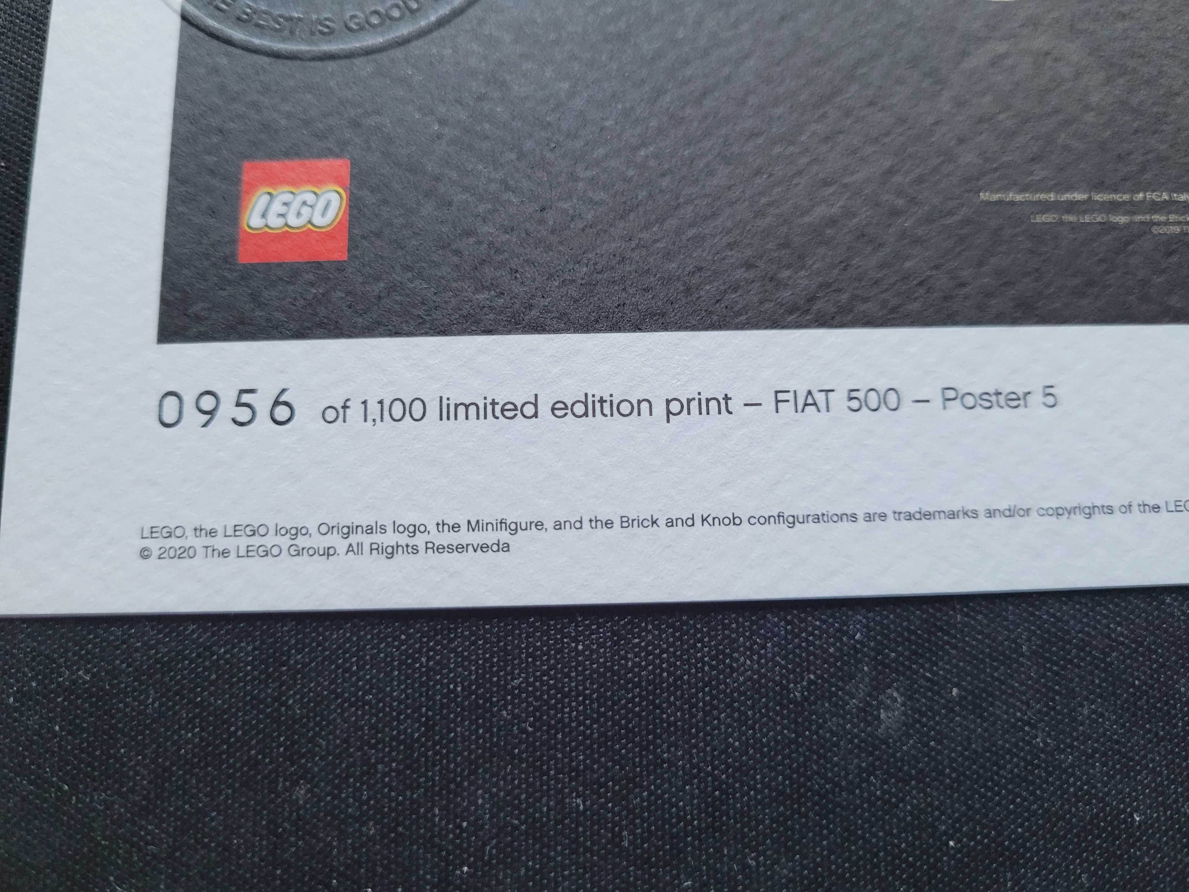 Lego Art Fiat 500 plakat Vip 500.6307 nowy