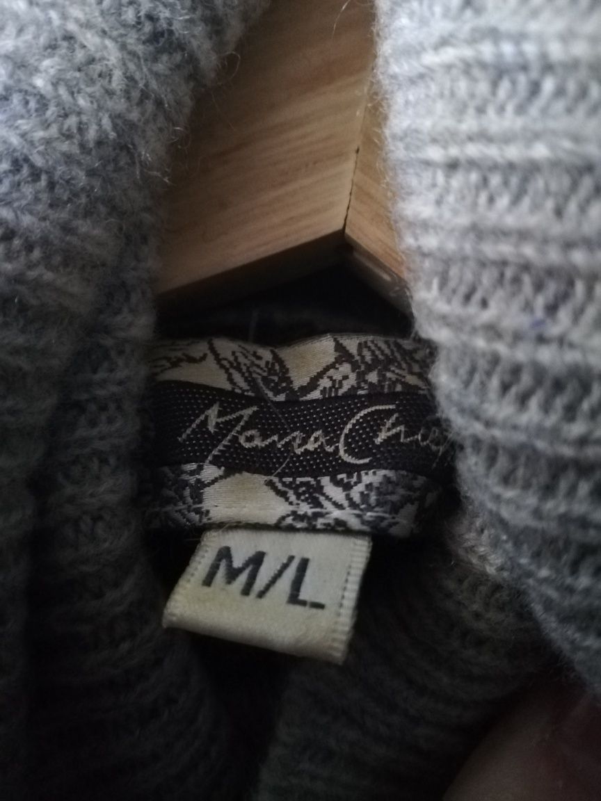 Sweter golf damski, rozm M, L, wełna
