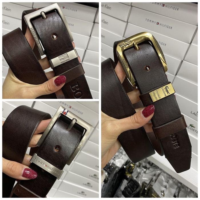 Ремінь пояс чоловічий шкіра шкіряний коричневий / ремень мужской кожа