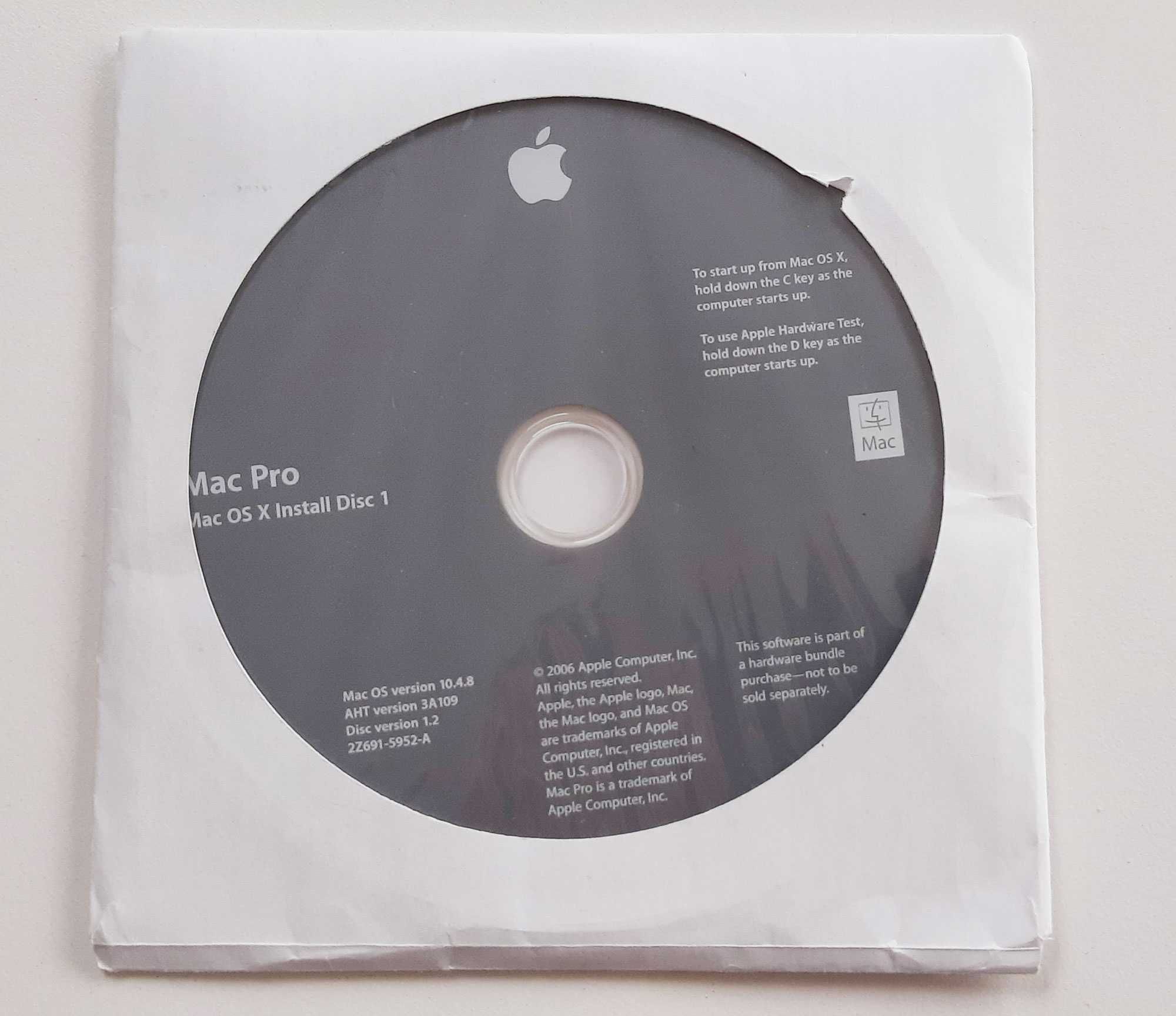 Płyty instalacyjne Mac OS X 10.4.8