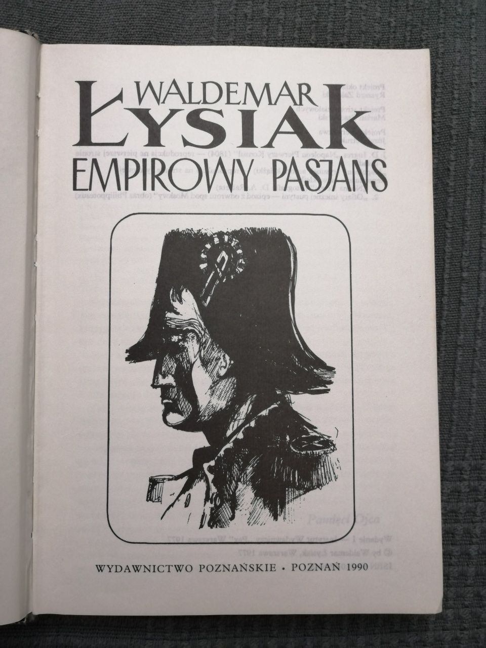 Waldemar Łysiak. Empirowy Pasjans.