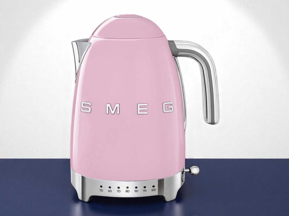 Електрочайник SMEG / СМЕГ KLF04PKEU, 1.7 л, ретро, рожевий