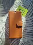 Etui case skórzany brązowy z klapką samsung galaxy S21