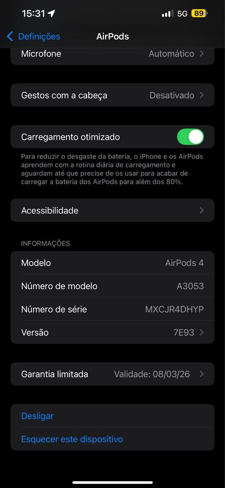 Apple Airpods 4 como novos