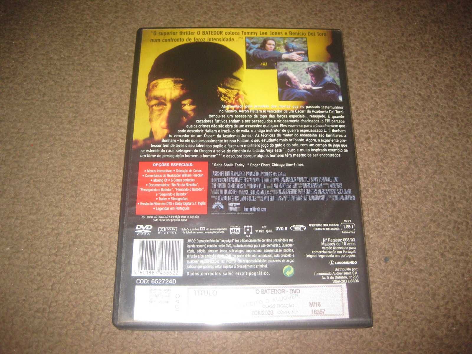 DVD "O Batedor" com Tommy Lee Jones