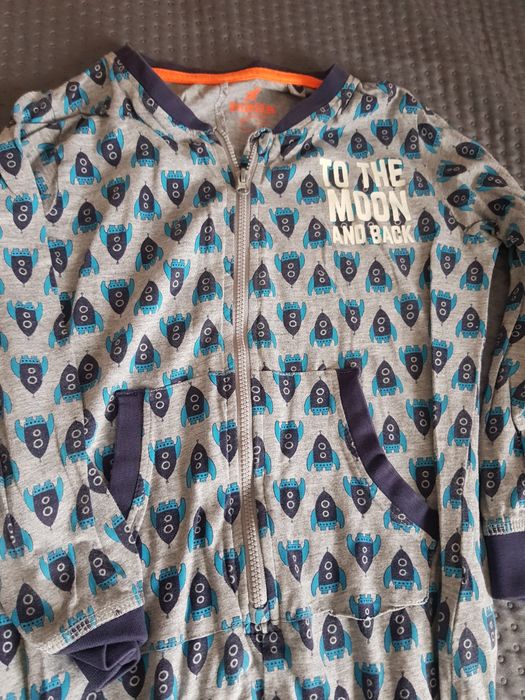 Zestaw 2 szt pajac piżama 110 116 Lupilu chłopięca rakiety kosmos