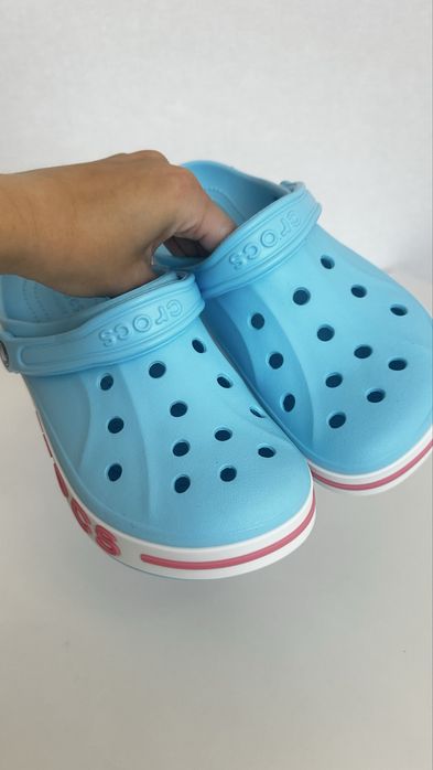 Сабо блакитні крокс crocs