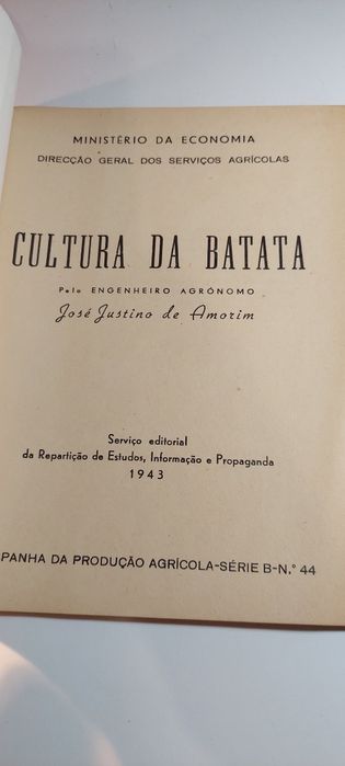 Cultura da Batata - José Justino de Amorim (1943)