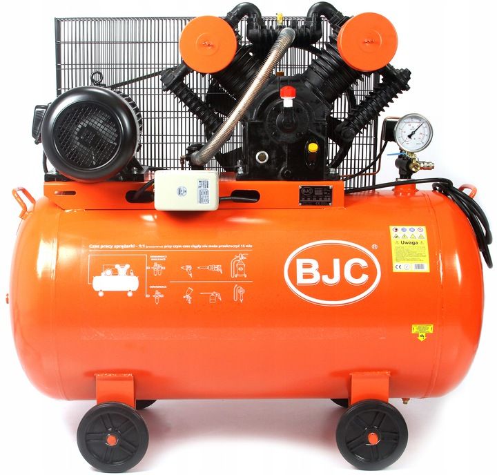 Kompresor Sprężarka 350L BJC duża wydajność 1450L/min 4-cylindry