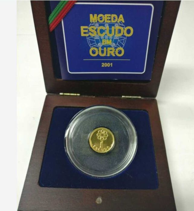 Moeda ouro ultimo Escudo em ouro