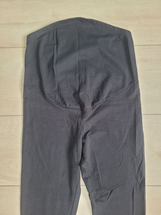 Spodnie ciążowe czarne H&M Mama rozm. L szeroka nogawka