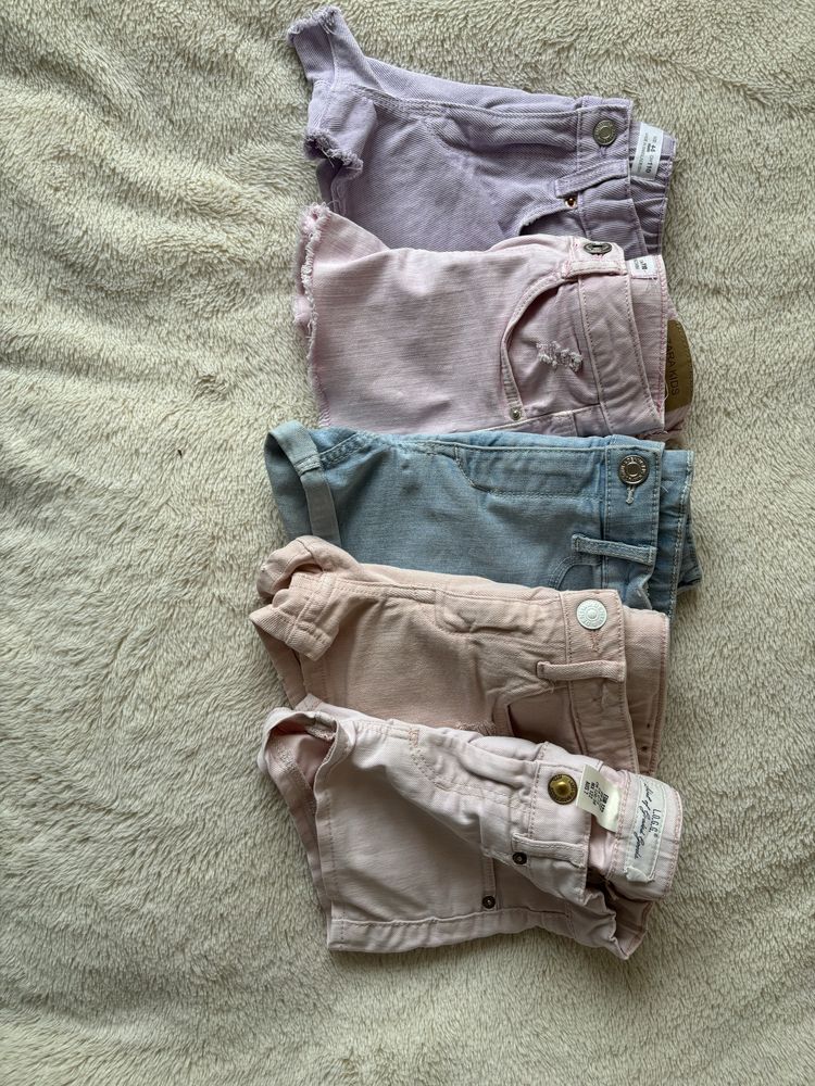 110 Zara H&M spodenki jeasnowe letnie dla dziewczynki