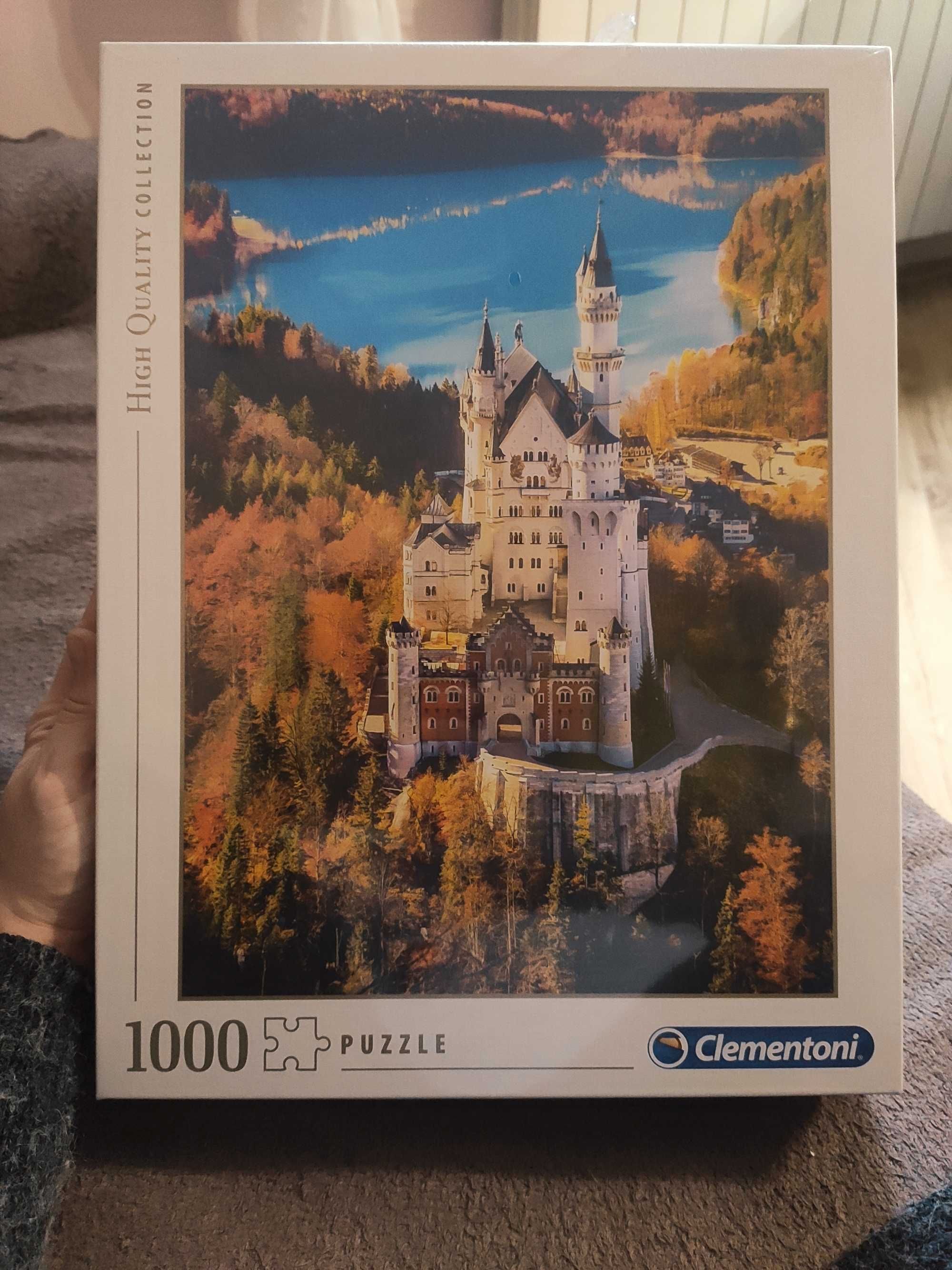 Nowe, zafoliowane puzzle 1000 clementoni zamek Neuschwanstein