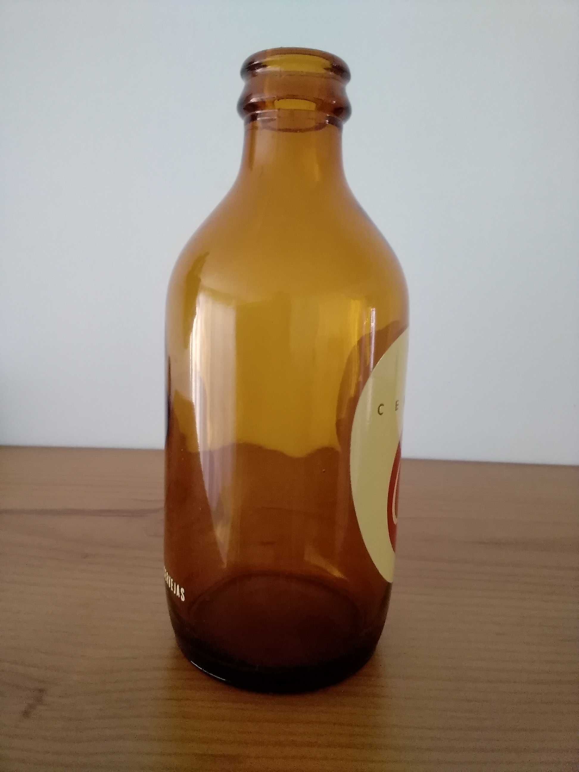 Garrafa Antiga Pirogravada Cerveja Cuca Portugal SCC - Em estado novo