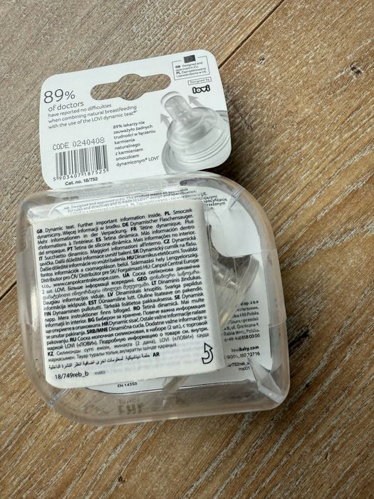 Smoczek do butelki lovi 2 sztuki nowe