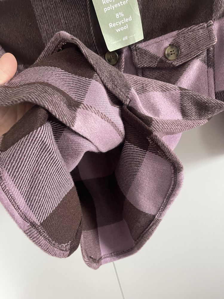 Gruba koszula / kurteczka H&M, rozm. 116 cm – nowa z papierową metką